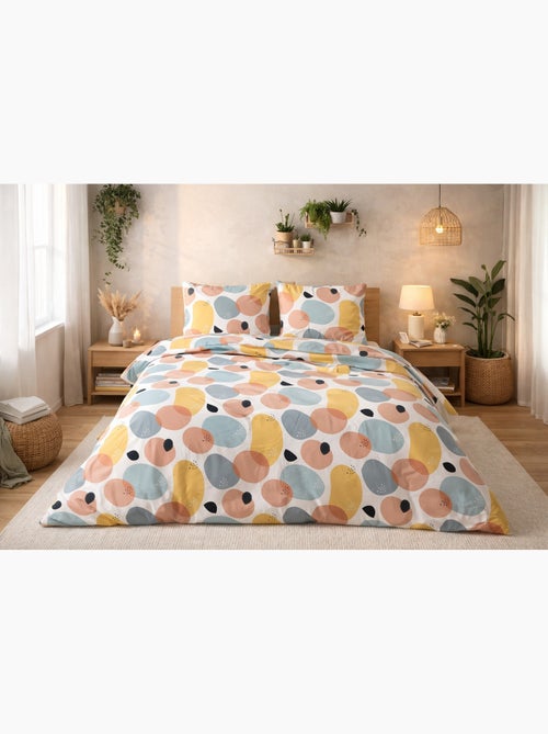 Parure de lit galets scandinaves - 260x240 / multicolore - Kiabi Parure de lit galets scandinaves - 260x240 / multicolore - Kiabi