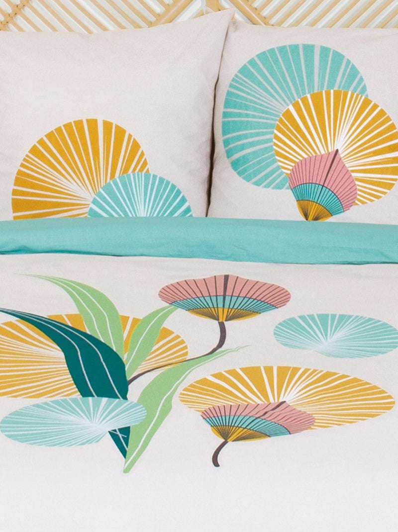 Parure de lit GANA coton Vert - Kiabi