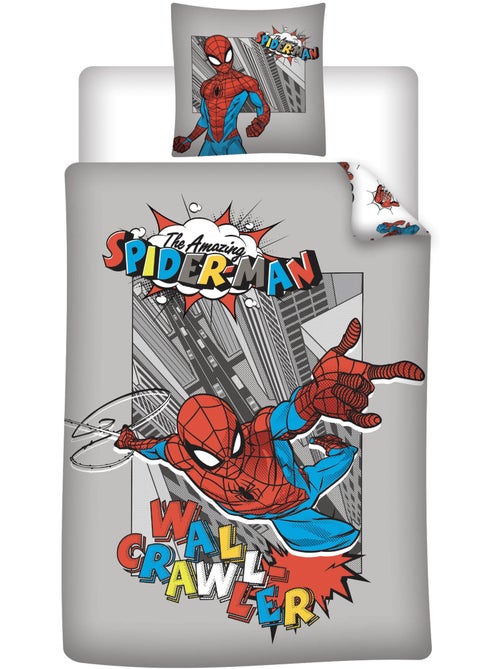Parure de Lit Garçon Spider-Man Marvel 140x200 cm + Taie 65x65 cm 100% Coton - Kiabi Parure de Lit Garçon Spider-Man Marvel 140x200 cm + Taie 65x65 cm 100% Coton - Kiabi
