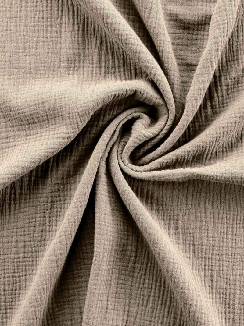Parure de lit Gaze de coton Alia PROMO LINGE Beige sable - Kiabi