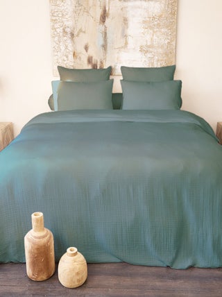 Parure de lit gaze de coton CASSIS Taie 65x65 cm