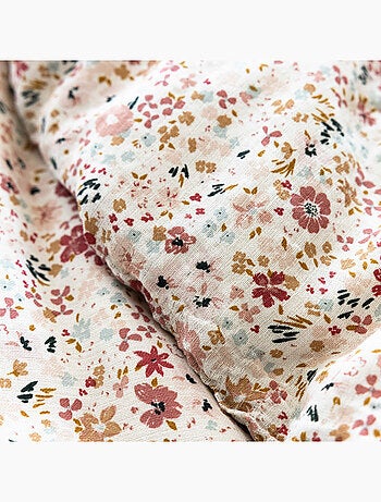 Parure de lit gaze de coton floral