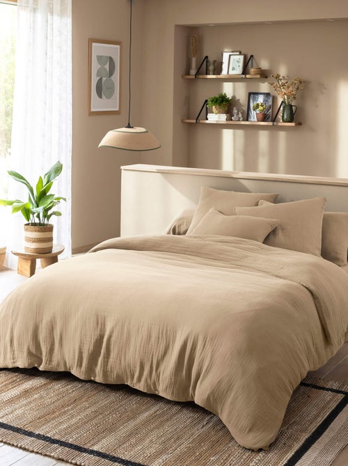 Parure de lit gaze de coton NOA - Kiabi