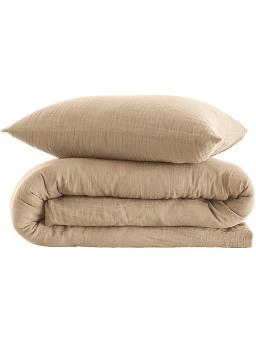 Parure de lit gaze de coton NOA - Kiabi