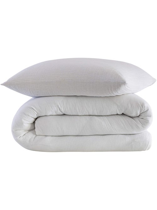 Parure de lit gaze de coton NOA - Kiabi Parure de lit gaze de coton NOA - Kiabi