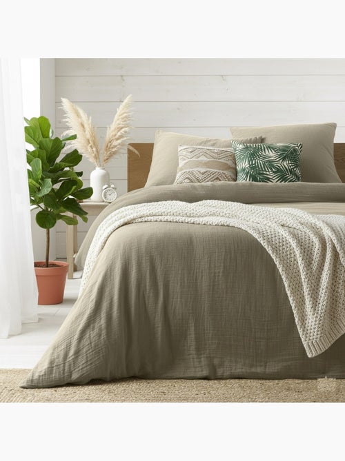 Parure de lit Gaze de coton tendance - Kiabi Parure de lit Gaze de coton tendance - Kiabi