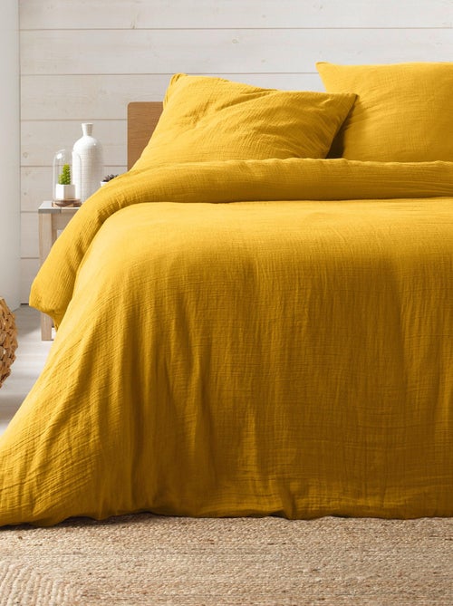Parure de lit Gaze de coton tendance - Kiabi Parure de lit Gaze de coton tendance - Kiabi