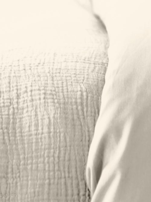 Parure de lit GAZGAZ double gaze de coton - Kiabi Parure de lit GAZGAZ double gaze de coton - Kiabi