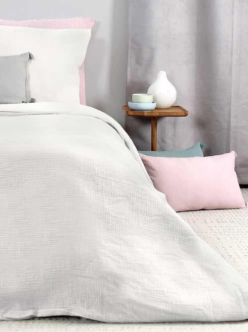 Parure de lit GAZGAZ double gaze de coton - Kiabi