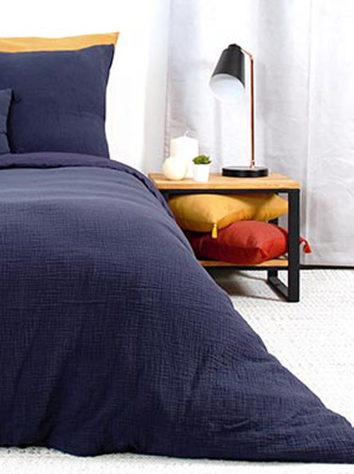 Parure de lit GAZGAZ double gaze de coton - Kiabi