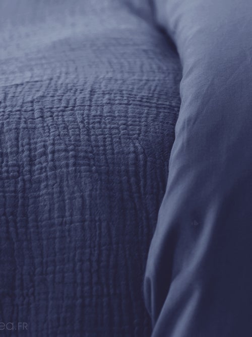 Parure de lit GAZGAZ double gaze de coton - Kiabi Parure de lit GAZGAZ double gaze de coton - Kiabi