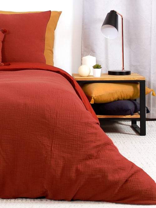 Parure de lit GAZGAZ double gaze de coton - Kiabi