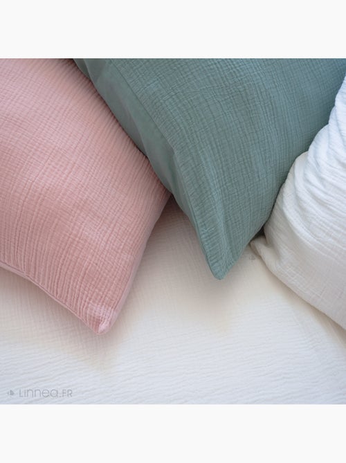 Parure de lit GAZGAZ double gaze de coton - Kiabi