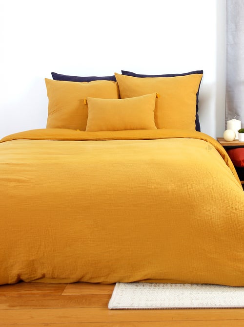 Parure de lit GAZGAZ double gaze de coton - Kiabi