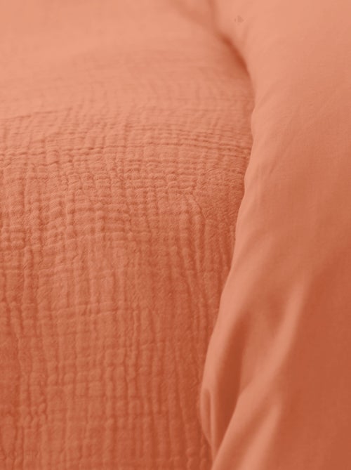 Parure de lit GAZGAZ double gaze de coton - Kiabi
