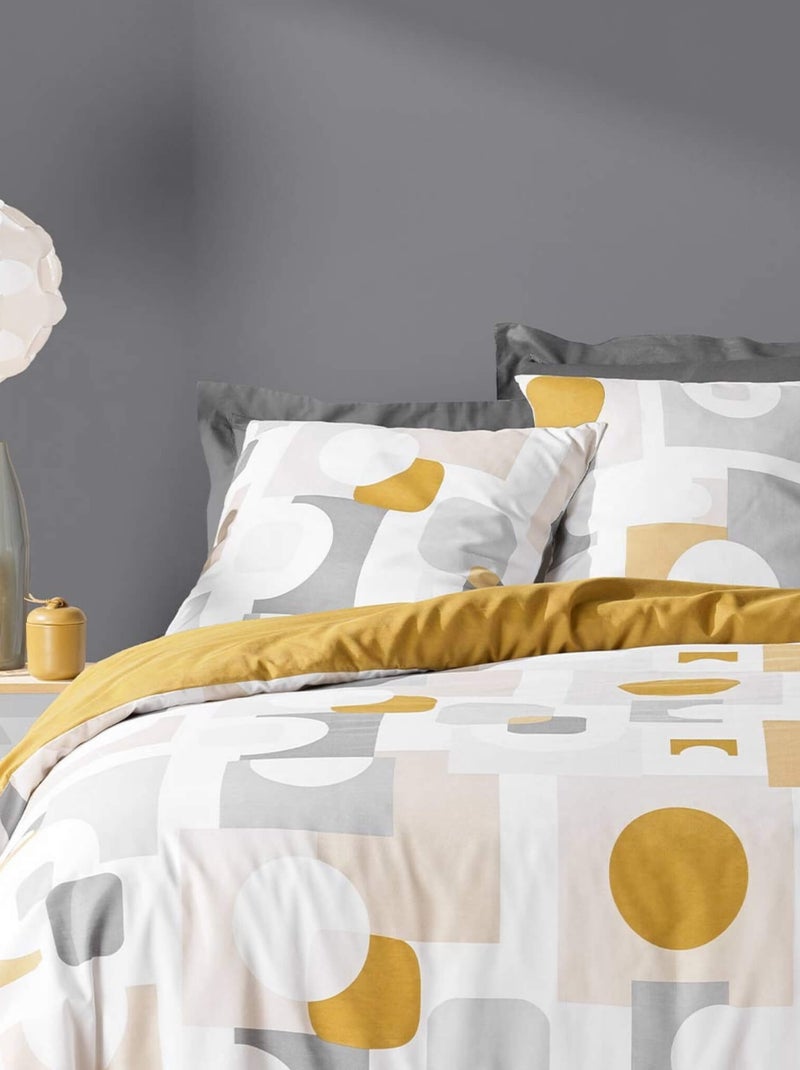Parure de lit geomelo Jaune - Kiabi