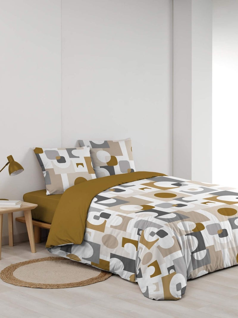 Parure de lit geomelo Jaune - Kiabi