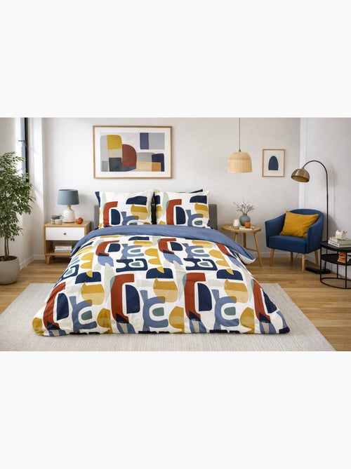 Parure de lit graphisme modern - 140x200 / multicolore - Kiabi Parure de lit graphisme modern - 140x200 / multicolore - Kiabi