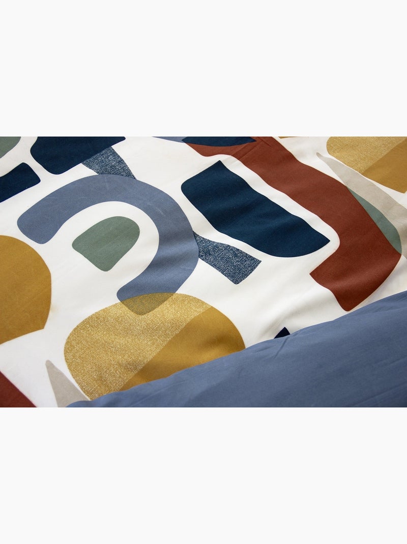 Parure de lit graphisme modern - 140x200 / multicolore Multicolore - Kiabi