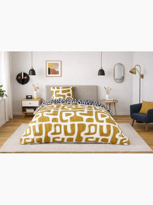 Parure de lit graphisme moderne - 140x200 / multicolore - Kiabi Parure de lit graphisme moderne - 140x200 / multicolore - Kiabi