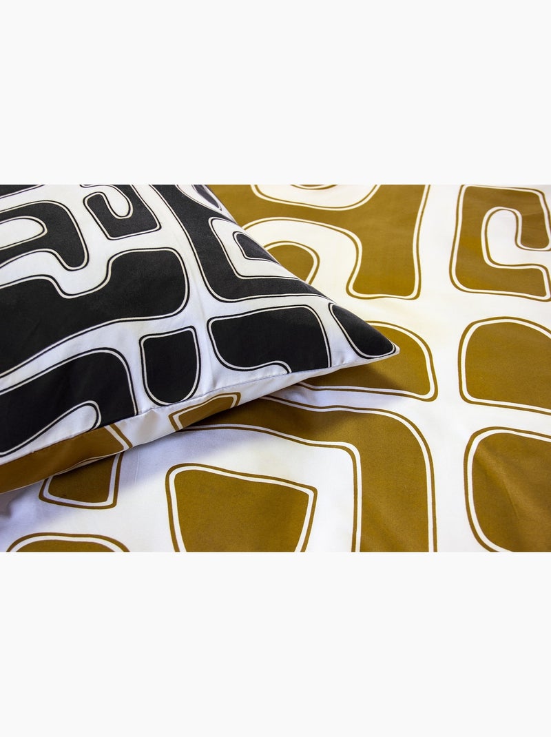 Parure de lit graphisme moderne - 140x200 / multicolore Multicolore - Kiabi