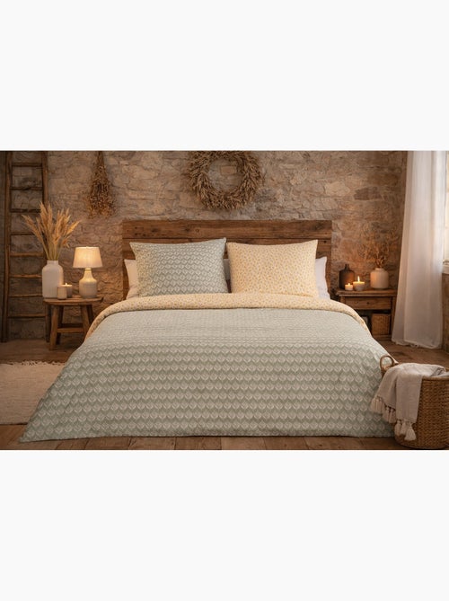 Parure de lit Harmonie Végétale - 240x220 / Vert - Kiabi