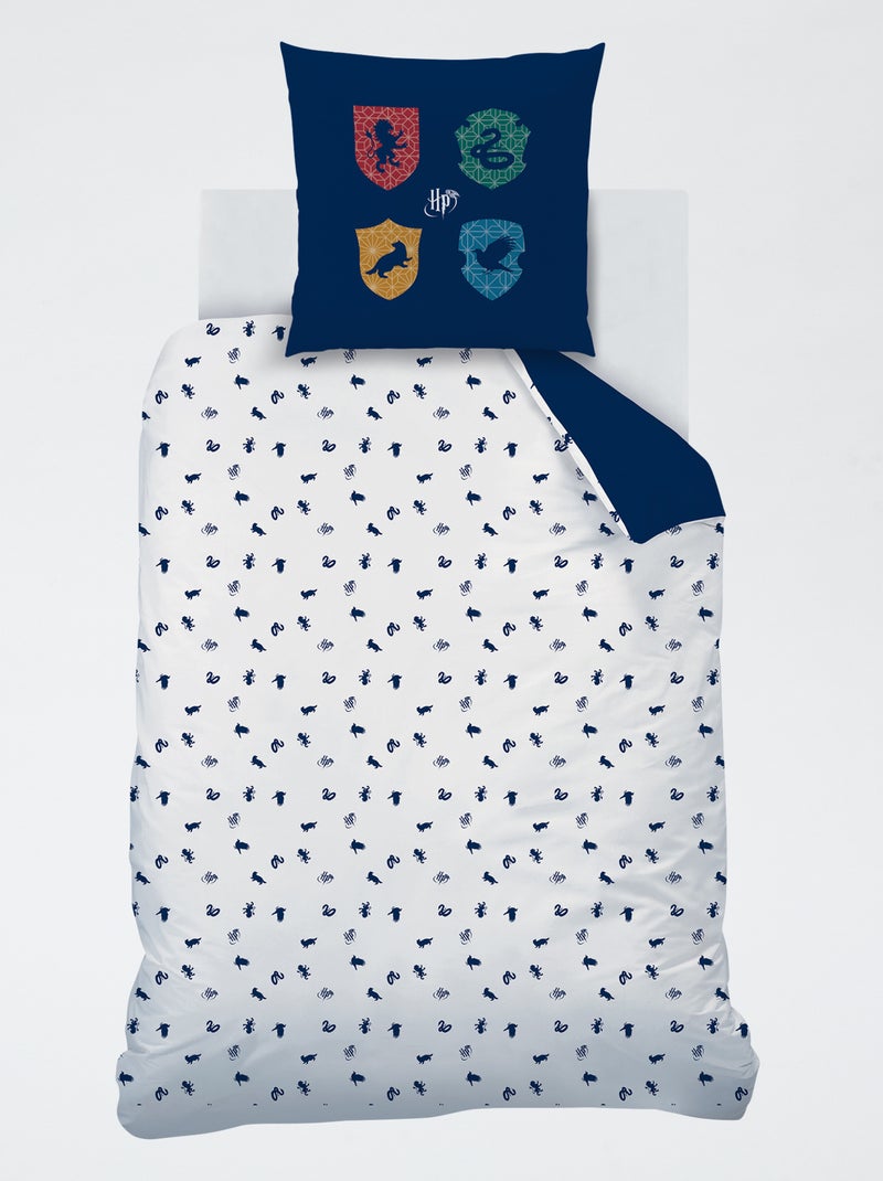 Parure de lit 'Harry Potter' - 1 personne Bleu marine - Kiabi