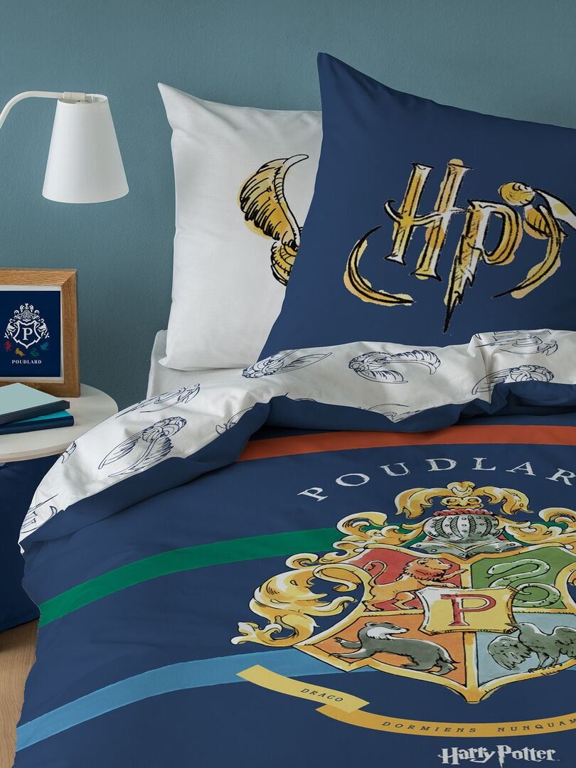 Parure de lit 'Harry Potter' Bleu - Kiabi