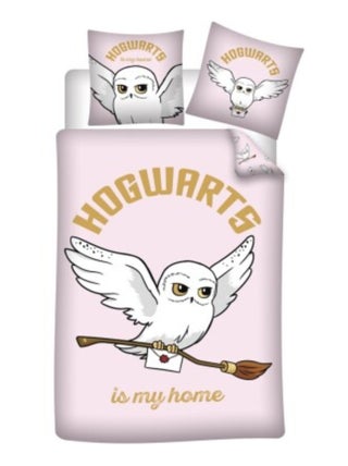 Parure de Lit Harry Potter – Edwige – Housse de Couette + Taie d'oreiller