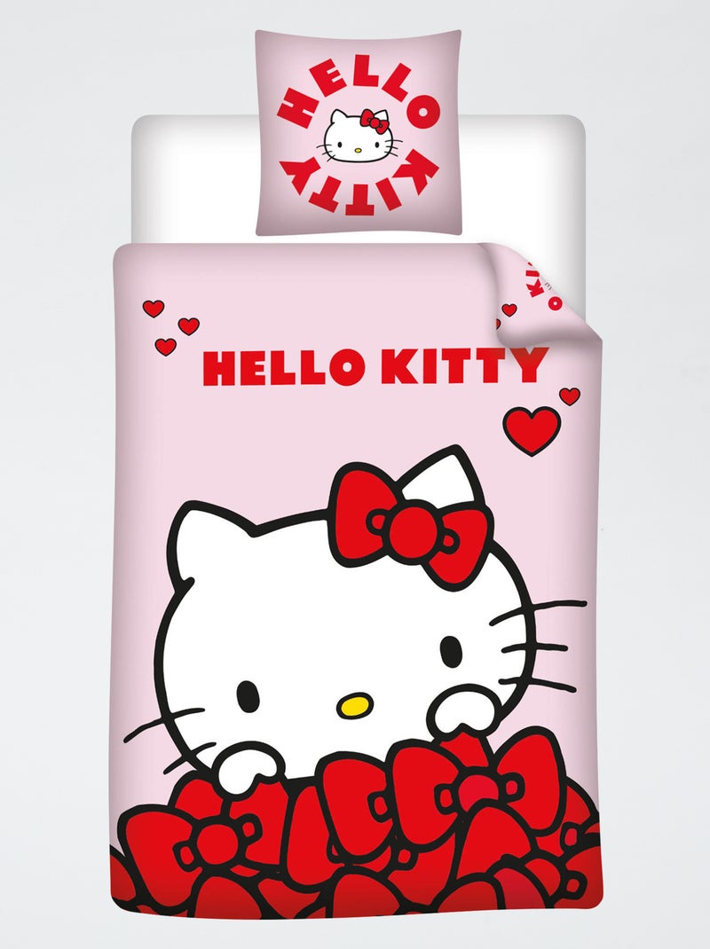 Parure de lit 'Hello Kitty' - 1 parure Rouge - Kiabi