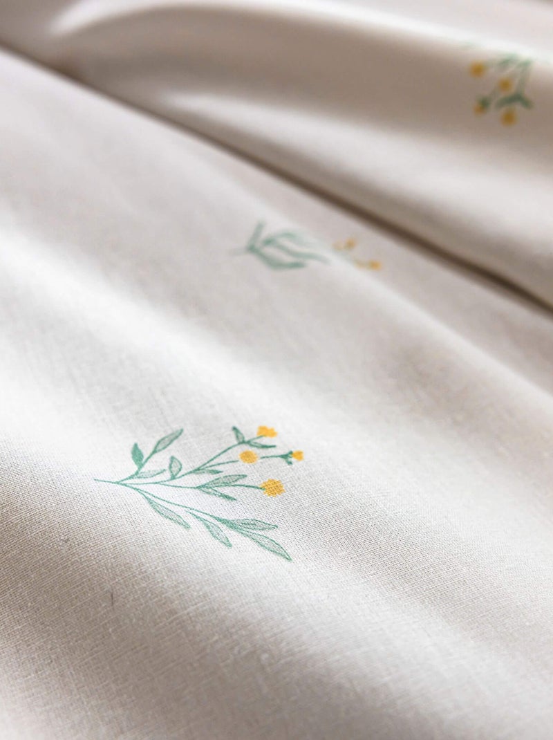 Parure de lit Herbier secret Ecru - Kiabi