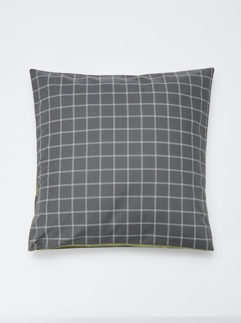 Parure de lit housse de couette (140 x 200 cm)+ taie d'oreiller - 2 pièces Gris - Kiabi