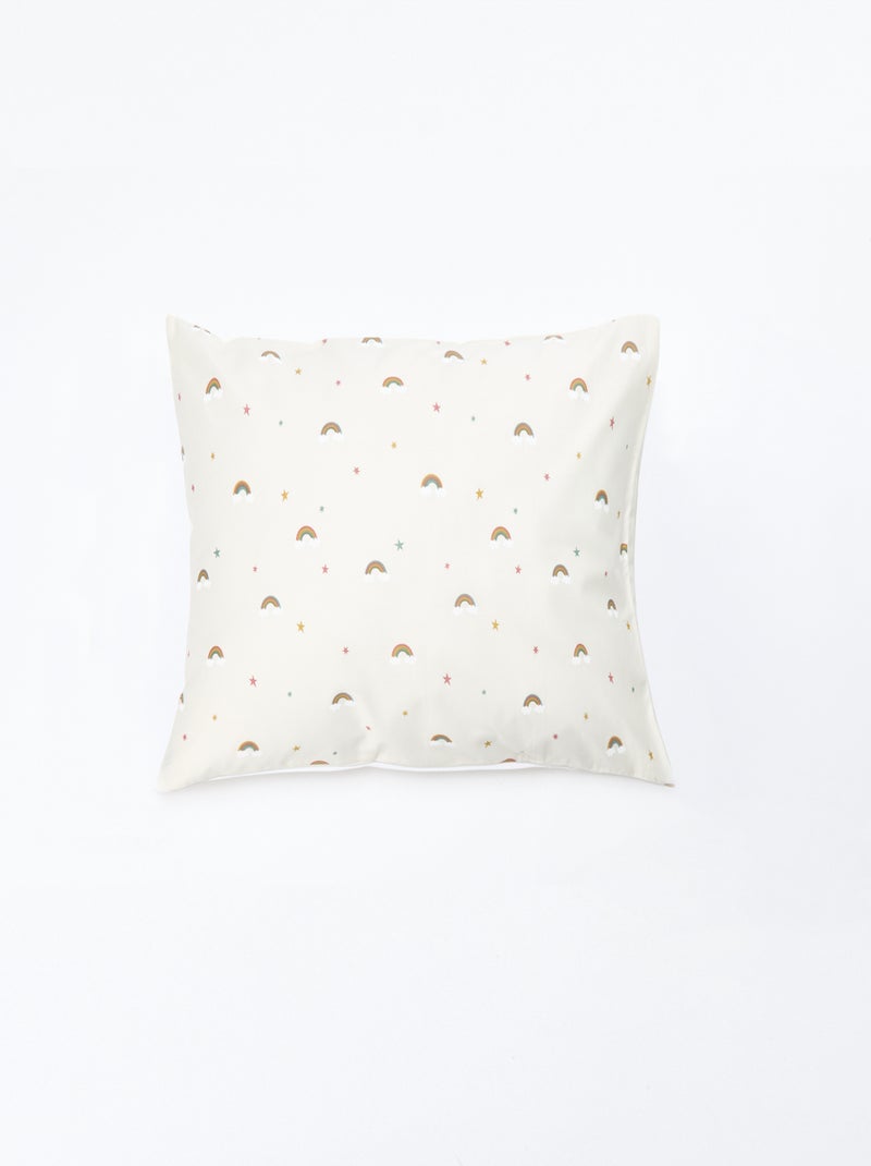 Parure de lit housse de couette (140 x 200cm)  + taie d'oreiller - 2 pièces Beige - Kiabi