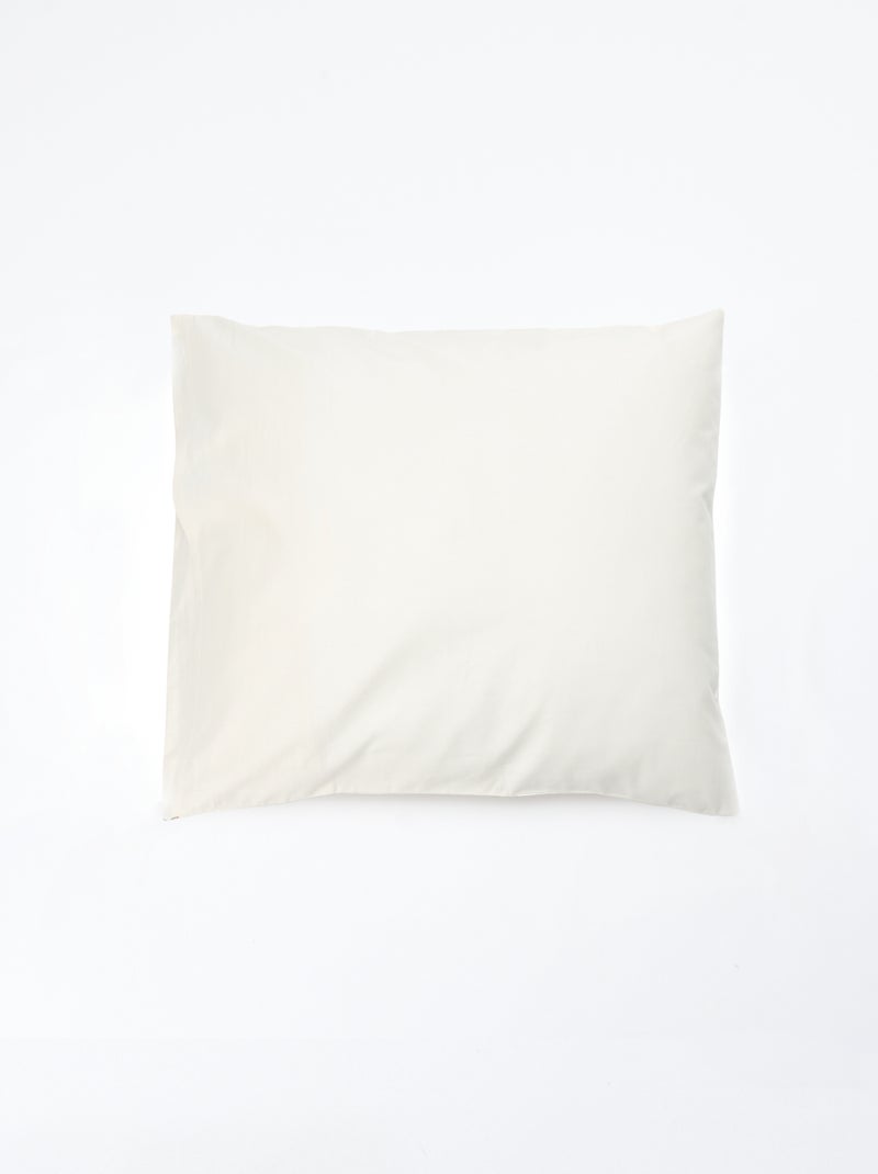 Parure de lit housse de couette (140 x 200cm)  + taie d'oreiller - 2 pièces Beige - Kiabi