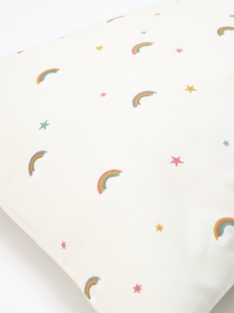 Parure de lit housse de couette (140 x 200cm)  + taie d'oreiller - 2 pièces Beige - Kiabi