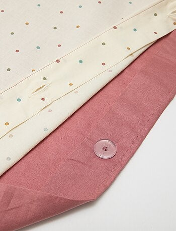 Parure de lit housse de couette (140 x 200cm) + taie d'oreiller - 2 pièces