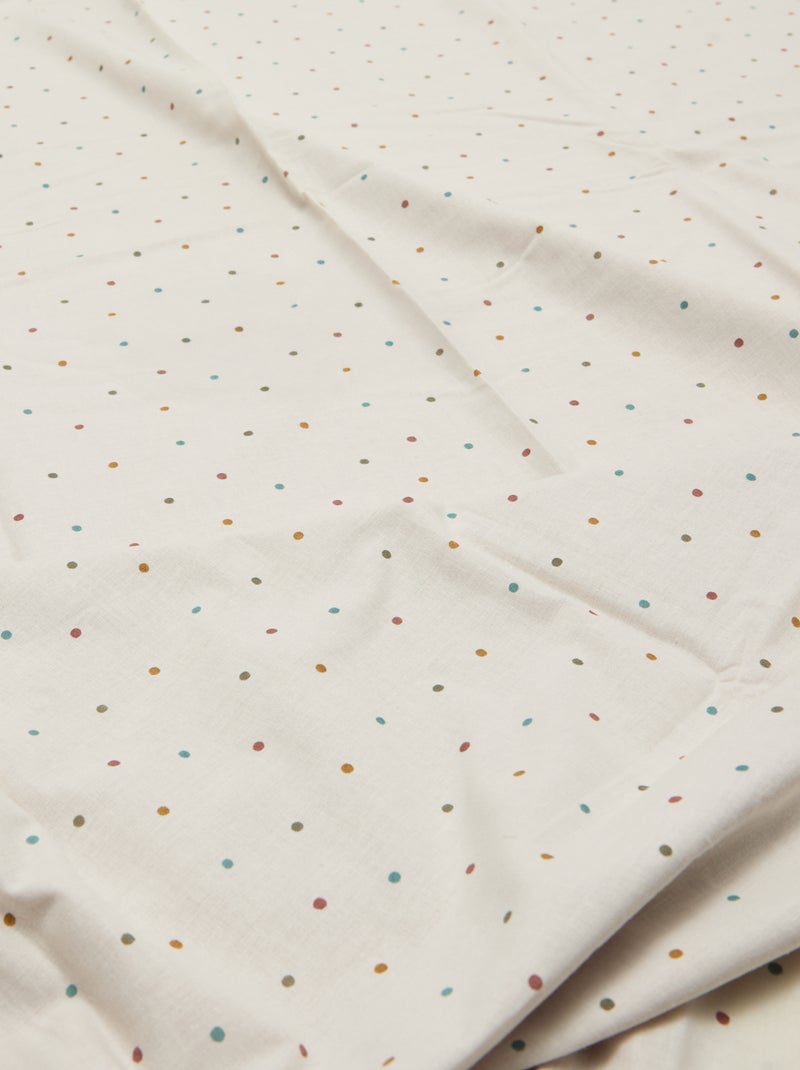 Parure de lit housse de couette (140 x 200cm)  + taie d'oreiller - 2 pièces Beige - Kiabi