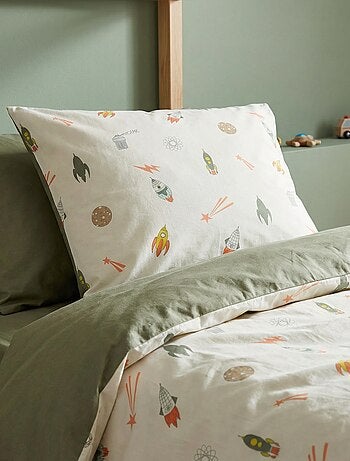 Parure de lit housse de couette (140 x 200cm) + taie d'oreiller - 2 pièces