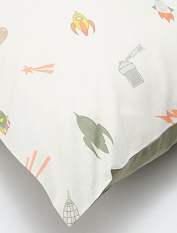 Parure de lit housse de couette (140 x 200cm) + taie d'oreiller - 2 pièces