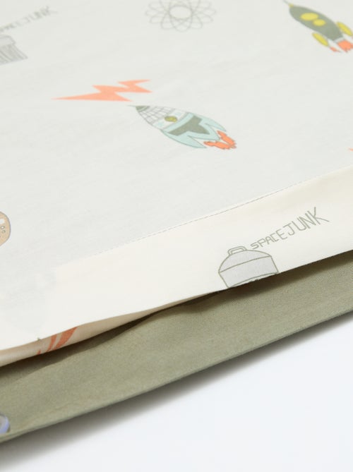 Parure de lit housse de couette (140 x 200cm)  + taie d'oreiller - 2 pièces - Kiabi