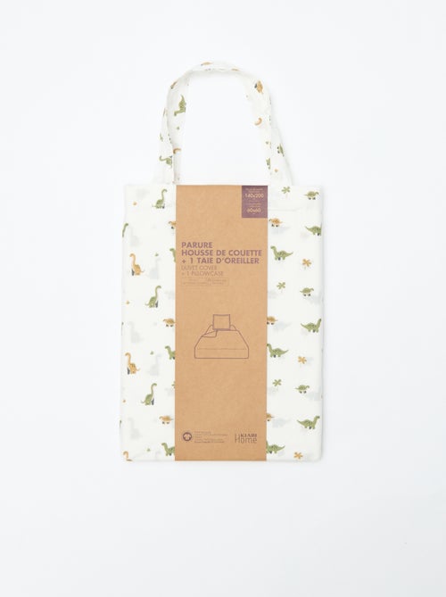 Parure de lit housse de couette (140 x 200cm)  + taie d'oreiller - 2 pièces - Kiabi