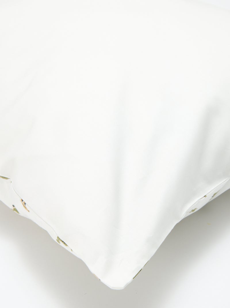 Parure de lit housse de couette (140 x 200cm)  + taie d'oreiller - 2 pièces Beige - Kiabi