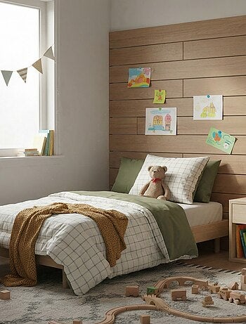 Parure de lit housse de couette (140 x 200cm) + taie d'oreiller - 2 pièces