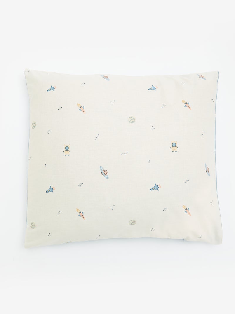 Parure de lit housse de couette (140 x 200cm)  + taie d'oreiller - 2 pièces Bleu - Kiabi