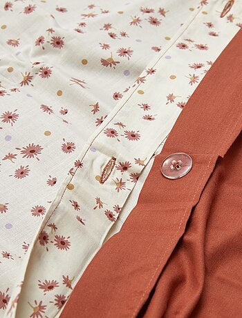 Parure de lit housse de couette (140 x 200cm) + taie d'oreiller - 2 pièces