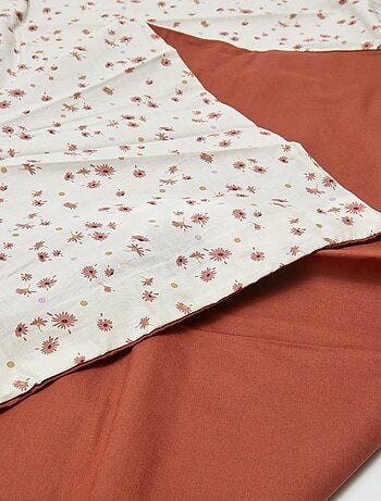 Parure de lit housse de couette (140 x 200cm) + taie d'oreiller - 2 pièces