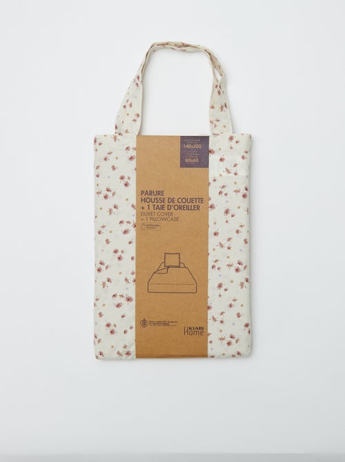 Parure de lit housse de couette (140 x 200cm) + taie d'oreiller - 2 pièces - Kiabi Parure de lit housse de couette (140 x 200cm) + taie d'oreiller - 2 pièces - Kiabi