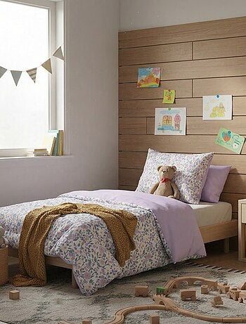 Parure de lit housse de couette (140 x 200cm) + taie d'oreiller - 2 pièces