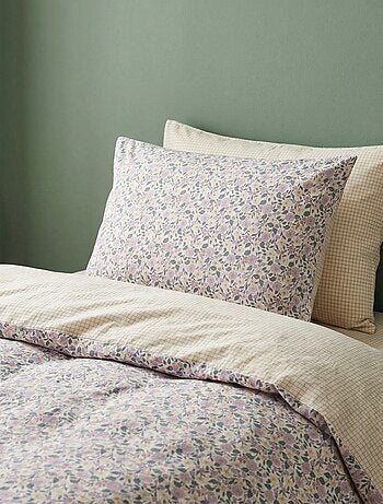 Parure de lit housse de couette (140 x 200cm) + taie d'oreiller - 2 pièces