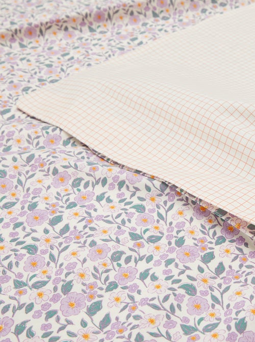 Parure de lit housse de couette (140 x 200cm)  + taie d'oreiller - 2 pièces - Kiabi